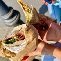 Wrap boscaiola & vebab, THEY ARE AMAZING!!! at Natural Food in Lugano