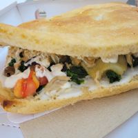 tuna foccacia at Natural Food in Lugano