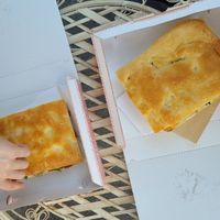 two deliscious foccacias at Natural Food in Lugano