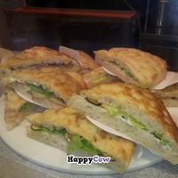 Different focaccia from Natural food, all vegan and yummy! at Natural Food in Lugano