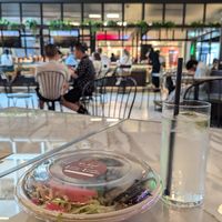 Decor at Babel Hummus Bar in Toronto