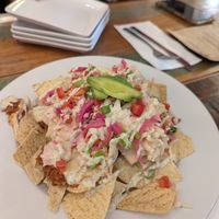 Bbq jackfruit nachos at Cashew in Chattanooga