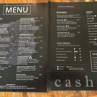 Menu  at Cashew in Chattanooga