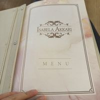 Menú  at Isabela Akkari in Sao Paulo