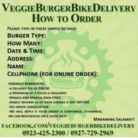 How to order  at Veggie Burger Bike Delivery in Metro Manila