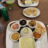 Amazing food! This whole platter is vegan   at Serendib Restaurant & Bar in Kuala Lumpur