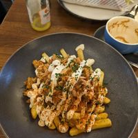 Jackfruit loaded fries at Bebas in Leamington Spa