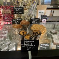 Cinnamon and cardamom buns!  at Queen Beans in Uppsala