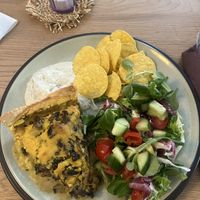 Champinjonpaj  at Queen Beans in Uppsala