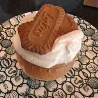 Biscoff semla at Queen Beans in Uppsala