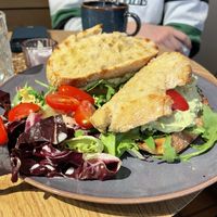 Avocado grilled sandwich   at Queen Beans in Uppsala