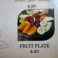 Fruit plate as listed in the menu   at Antika Restoran in Virpazar