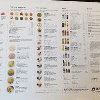 Menu at Namamen in Basel