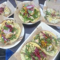 Super delicious tacos at the food truck festival in Bruges!!   at terra food truck in Zeebrugge