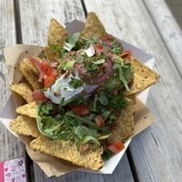 loaded nachos (8€)  at terra food truck in Zeebrugge