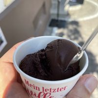 Dark chocolate vegan  at Eiscafé Gelateria Altstadt in Dreieich