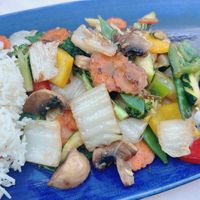 mixed veggies (doesn’t look like much, tastes delicious!)   at Bangkok in Salzburg