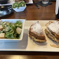 Monte Cristo sandwich and Caeser salad 🥹😋  at MoonShine in Cocoa