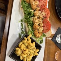 Shrimp po’ boy, mac & cheese  at MoonShine in Cocoa