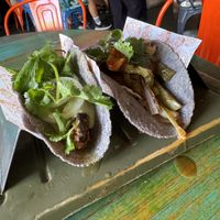 Vegan tacos  at La Lupita Taco & Mezcal in Cabo San Lucas