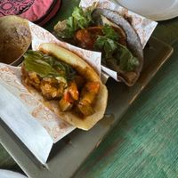 Vegan tacos  at La Lupita Taco & Mezcal in Cabo San Lucas