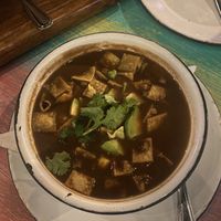 Bean soup  at La Lupita Taco & Mezcal in Cabo San Lucas
