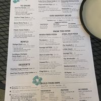 Menu 10/2025  at Lucille in Madison