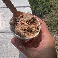 chocolate hazelnut at Sweet Dreams Organic Ice Cream in Woodstock