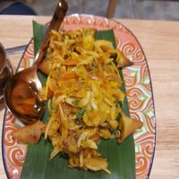 Samosa chaat at Chennai to Rangoon Indian restaurant in Chiang Mai