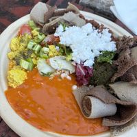Mix of Everything :) at Anbesit - The Ethiopian Food Truck in Uppsala
