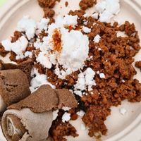 Kitfo Outta Here!, 169 kr at Anbesit - The Ethiopian Food Truck in Uppsala