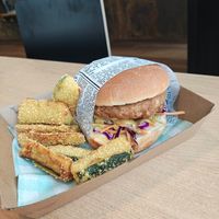 Crispy Chick'n & Zucchini Fries #Veganuary at Everdale Cafe & Gelato in Springvale