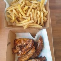 Chips w/truffle salt $6.00, Corn ribs w/special sauce $6.00 at Everdale Cafe & Gelato in Springvale