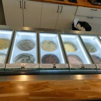 Look at their homemade gelato! We love their durian and matcha gelato. They also use different vegan milk for different gelato flavours (e.g. soy milk, almond milk, tigernut milk) at Everdale Cafe & Gelato in Springvale