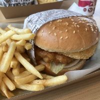 Mac n cheese burger meal   at Everdale Cafe & Gelato in Springvale