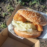 Big C (cauliflower) burger at Everdale Cafe & Gelato in Springvale