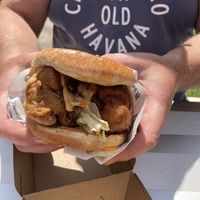 Cauliflower burger   at Everdale Cafe & Gelato in Springvale