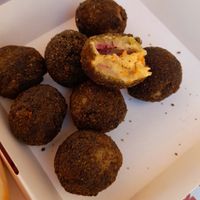 Vegan Olive ascolane at Red Burger in Numana