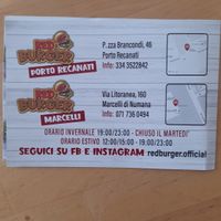  at Red Burger in Numana