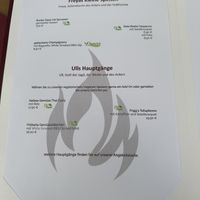 Menu  at Fewur in Thale