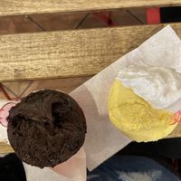 Vegan chocolate and mango & yoghurt   #Veganuary at Gelateria Valentino in Rome