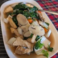 Tofu royal (def worth getting rice on the side to soak up the insanely flavorful broth!) at Thai Hut in Santa Maria