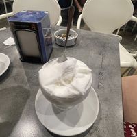 Lemon ice creamm  at Bar Isola delle Rose in Lampedusa E Linosa