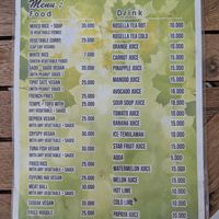 Menu August 2024 at Vegetarian Maharani in Gianyar