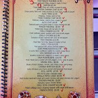 Appetizer menu at Tandoori Grill in Fresno