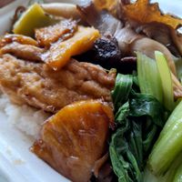 My take away vegan food at Thien Tam - Food Cart in Ho Chi Minh City