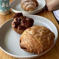cream croissant, cardamom bun, pain au chocolate  at Rya Bakehouse in Central Singapore