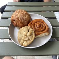 pain au chocolate, cinnamon roll, cookie  at Rya Bakehouse in Central Singapore