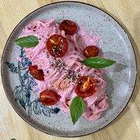 Beet Spaghetti at The Seeds Plant-Based Foods & Desserts in Hoi An