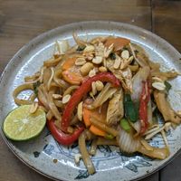 Cao Lau stir fried noodles at The Seeds Plant-Based Foods & Desserts in Hoi An